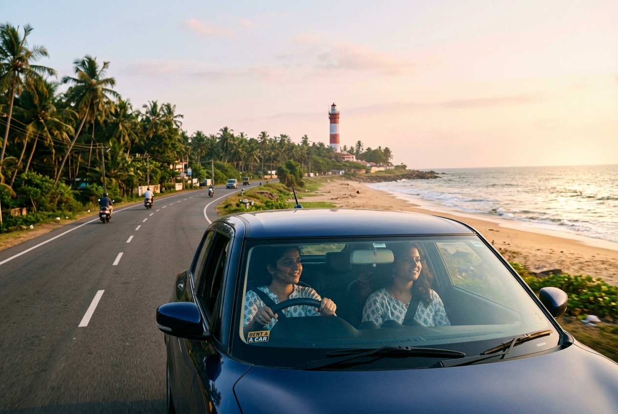 monthly car rentals in kollam, kerala
